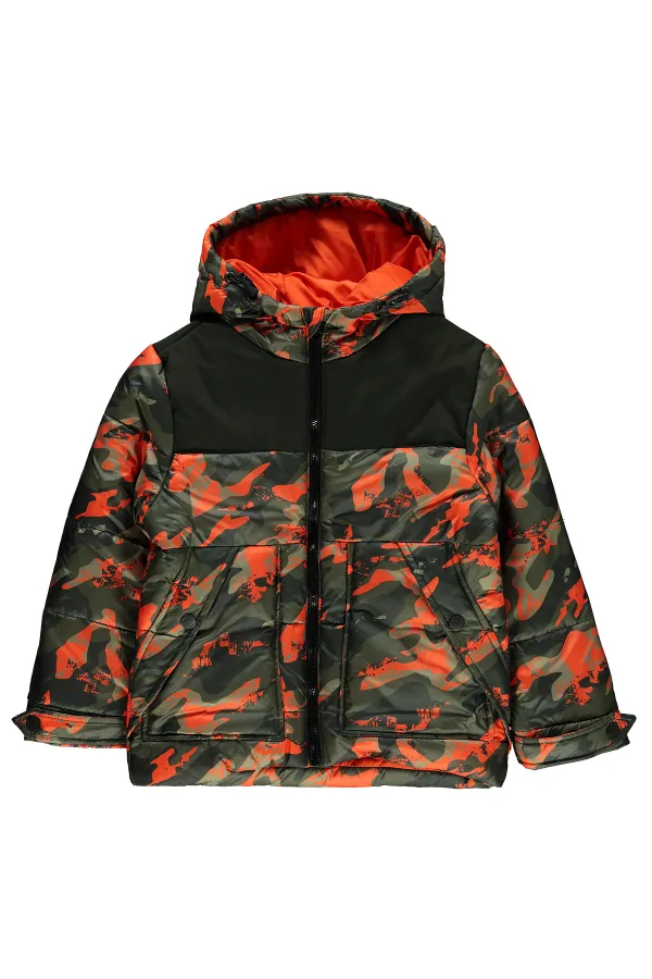 Manteau garçon 6-9 ans Orange - Paquet