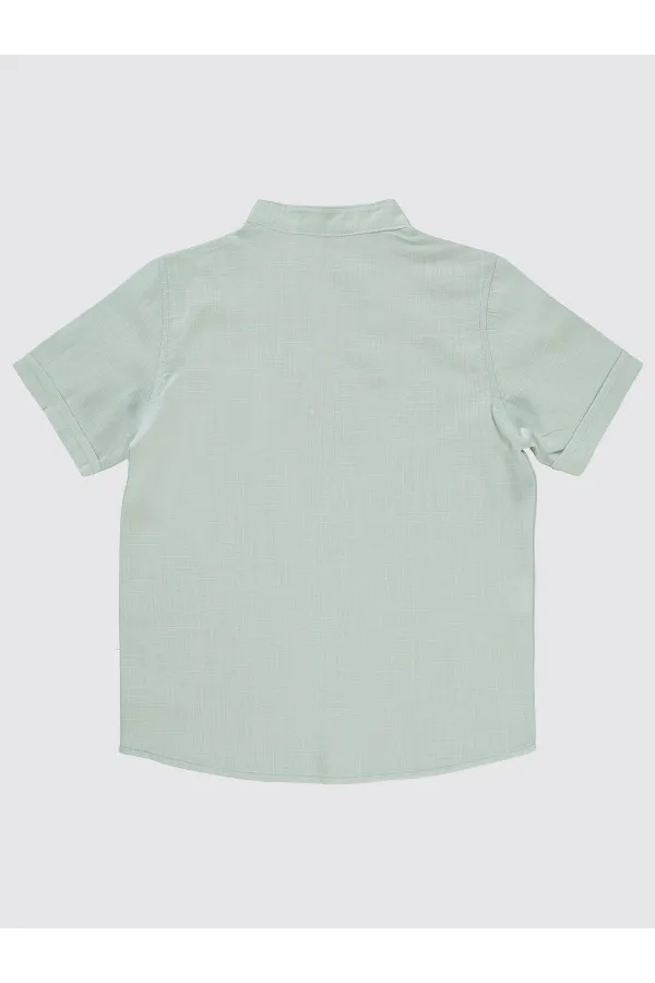 Chemise garçon 6-9 ans gris clair - Paquet