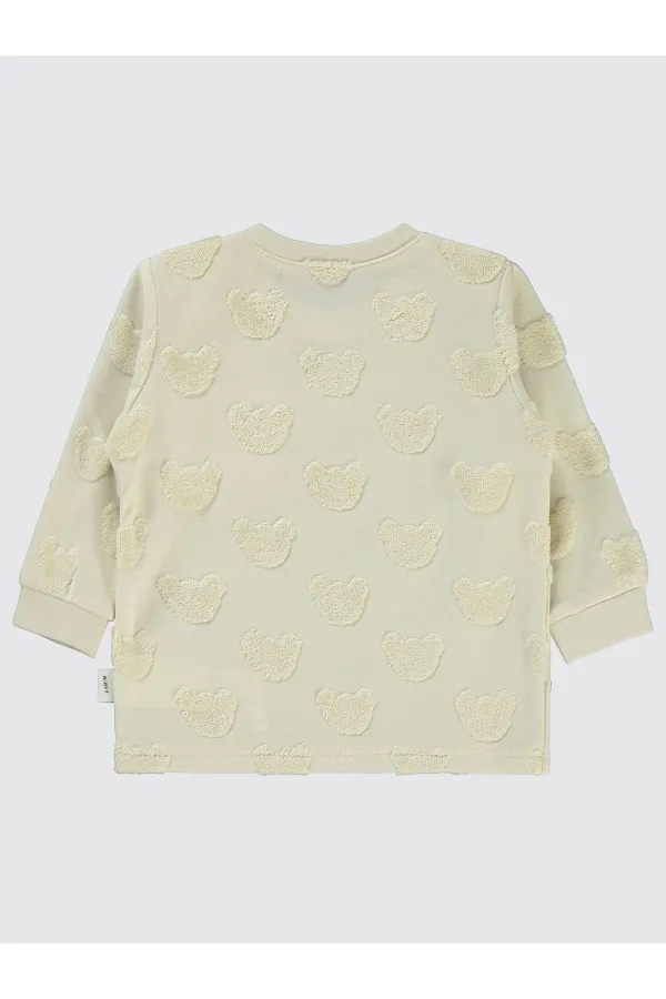 Sweat-shirt bébé 0-24 mois couleur pierre - Pack