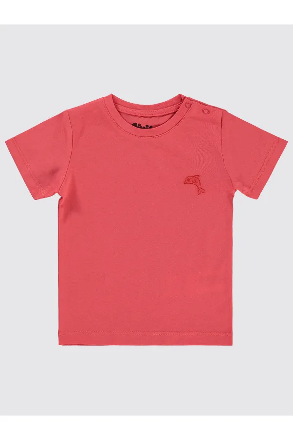 Baby T-Shirt 0-24 Months Coral - Pack