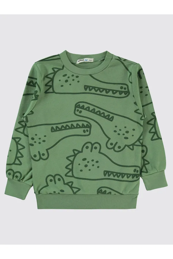 Boys Sweatshirt 2-5 Years Old Light Khaki - Package