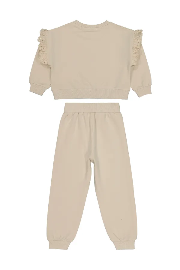 Girls Tracksuit Set for 2-5 Years Old Stone Color - Package