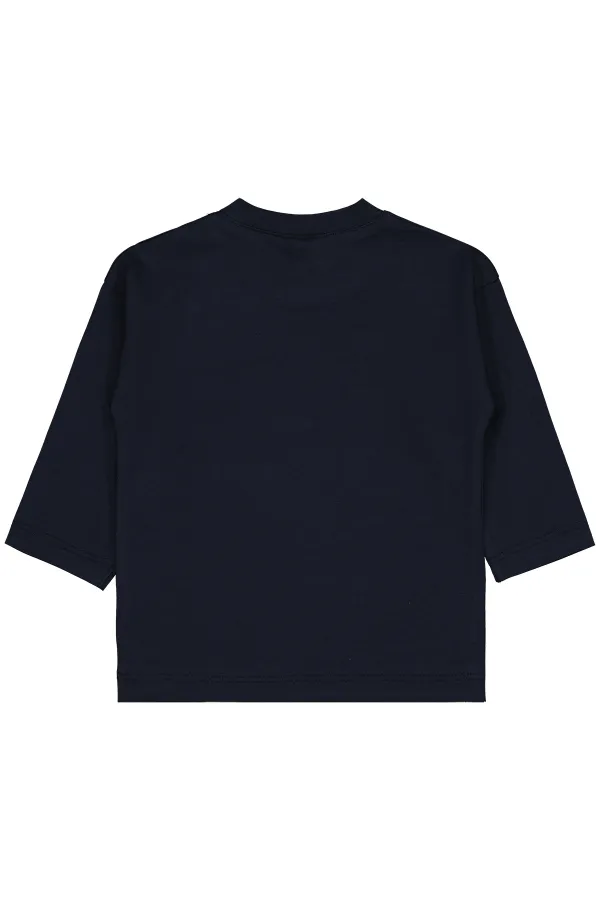 Sweat-shirt bébé 0-24 mois bleu marine doux - Pack