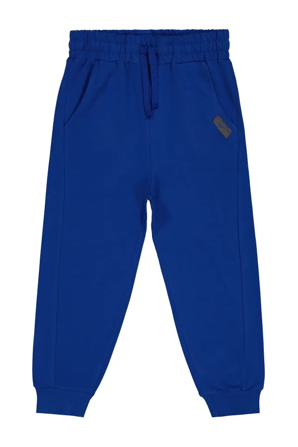 Pantalon de survêtement pour garçon 6-9 ans Saxe foncé - Paquet