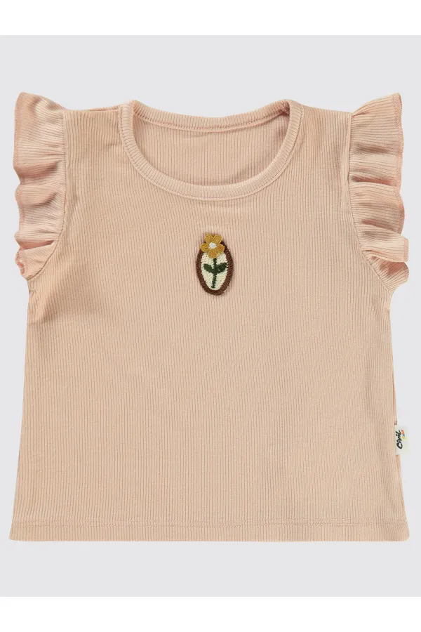 Bebek Tişört 0-24 Ay Pudra - Paket