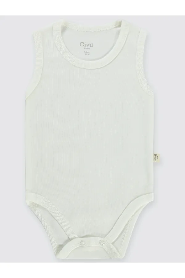 Body bébé à pression 0-24 mois blanc - Pack