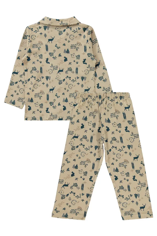 Ensemble pyjama garçon 2-5 ans couleur pierre - Paquet