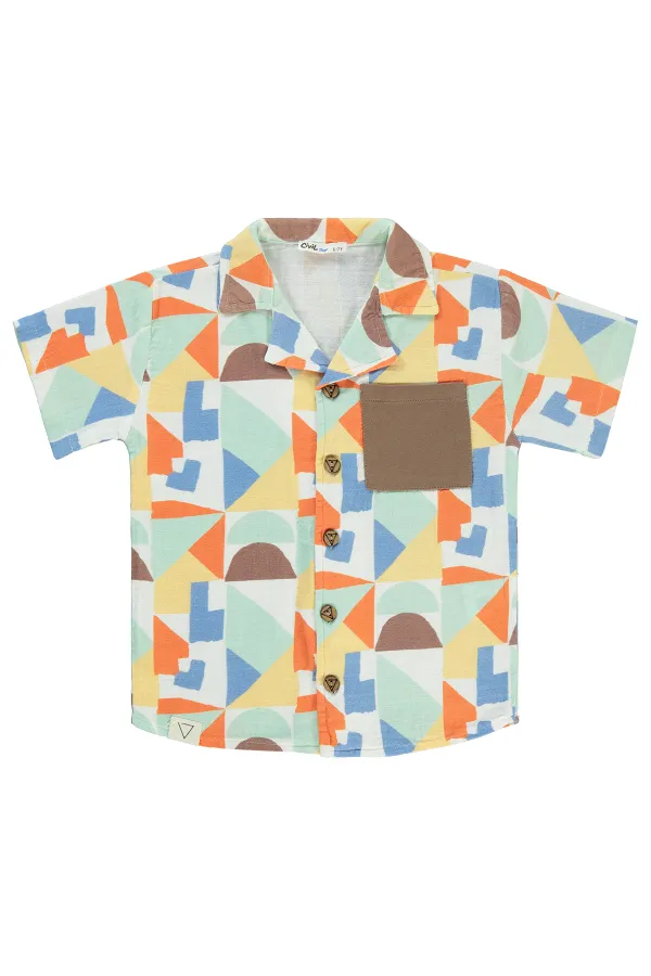 Chemise garçon 6-9 ans marron - Pack