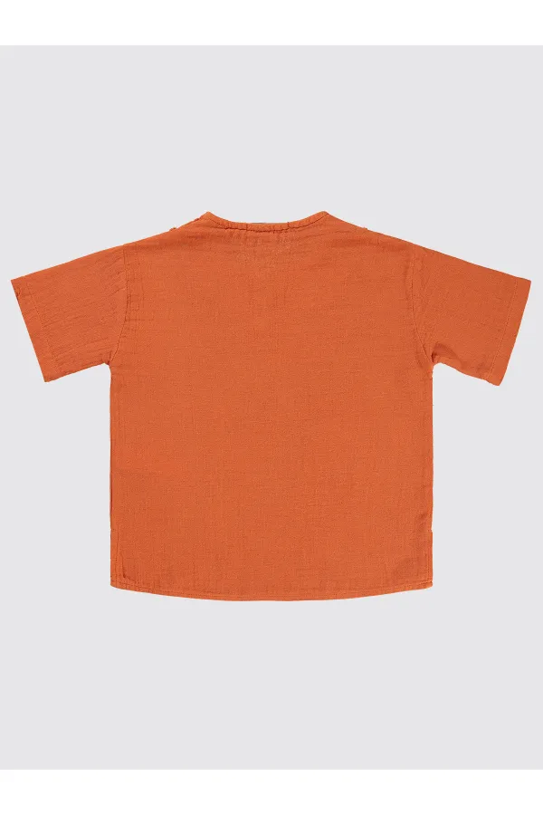 Chemise garçon 6-9 ans Orange - Paquet