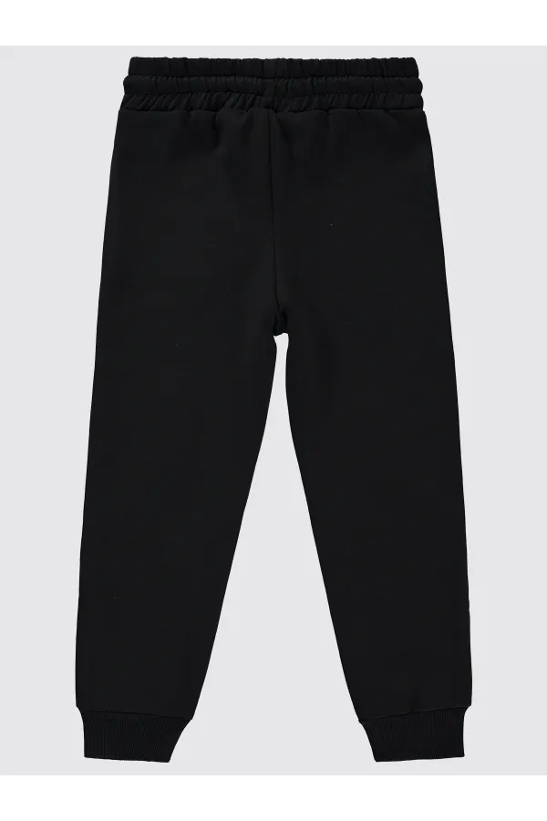 Boys Tracksuit Bottoms 6-9 Years Black - Pack