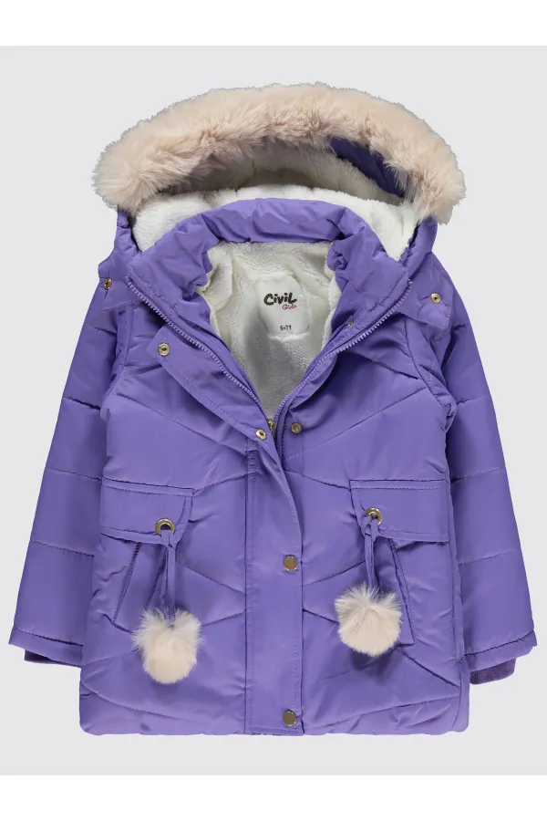 Girls Coat 6-9 Years Lilac - Package