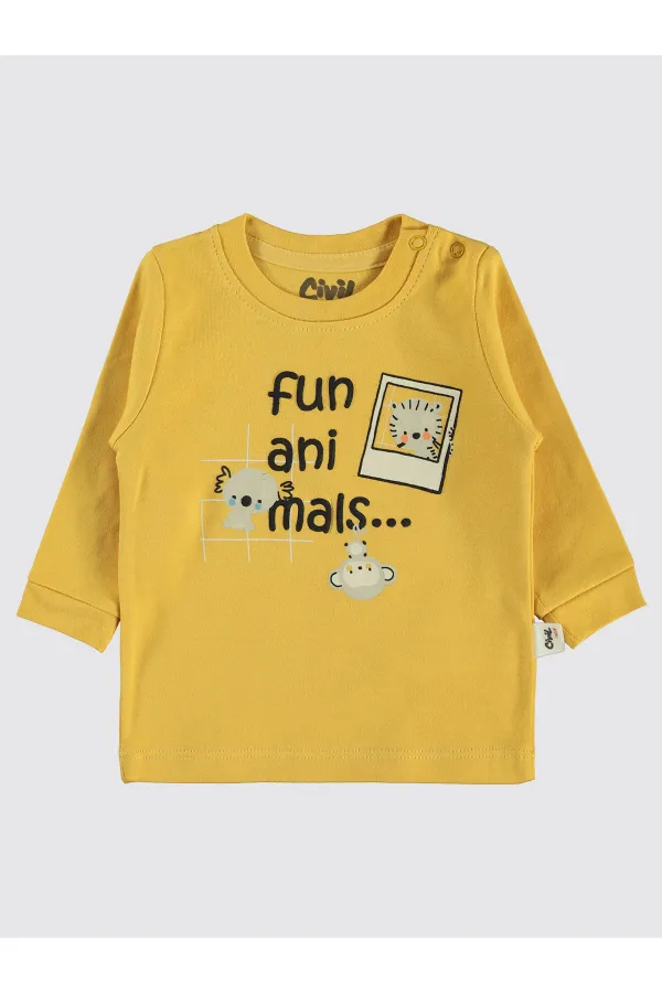 Baby Sweatshirt 0-24 Months Mustard - Pack