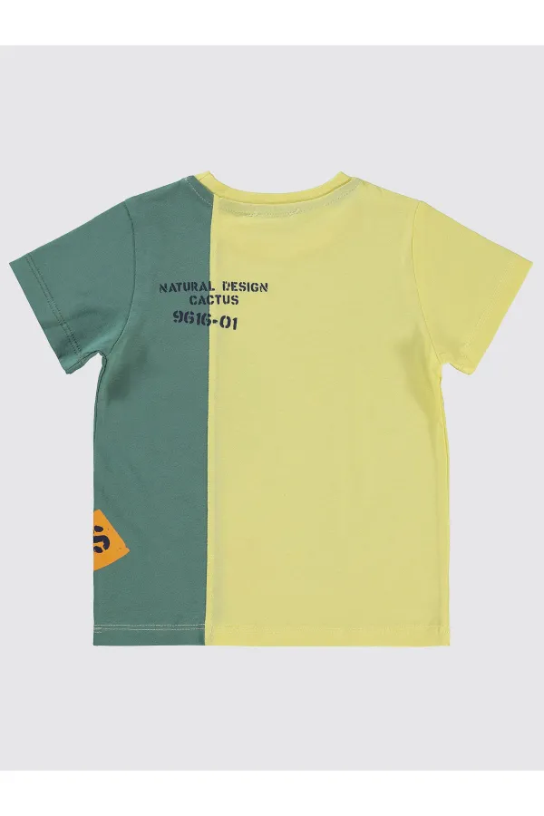 T-shirt garçon 2-5 ans jaune clair - Paquet