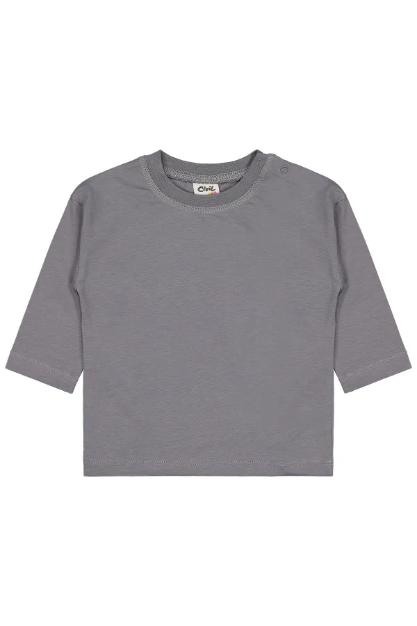 Sweat-shirt bébé 0-24 mois gris - Pack
