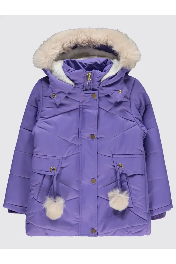 Girls Coat 6-9 Years Lilac - Package