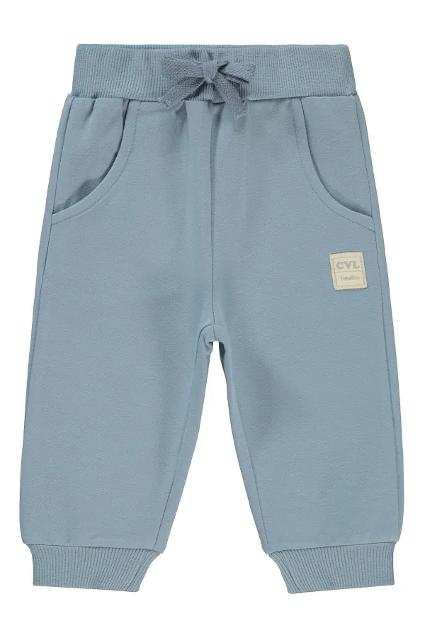 Pantalon de survêtement bébé 0-24 mois bleu glacier - Pack