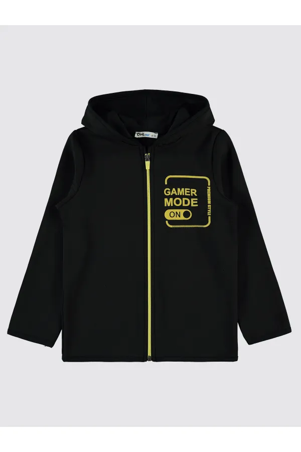 Cardigan Garçon 6-9 Ans Noir - Pack