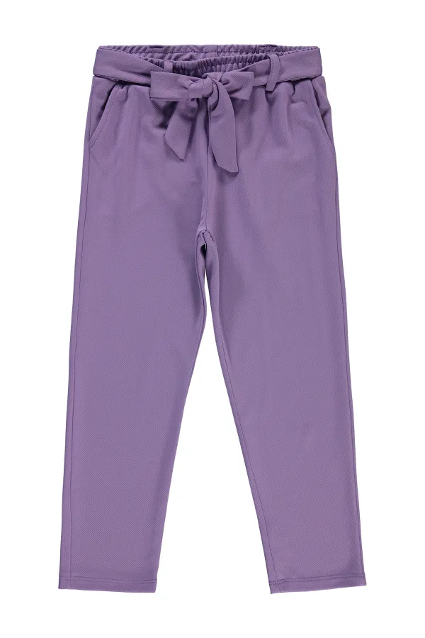 Girl's Trousers 6-9 Years Old Light Purple - Package
