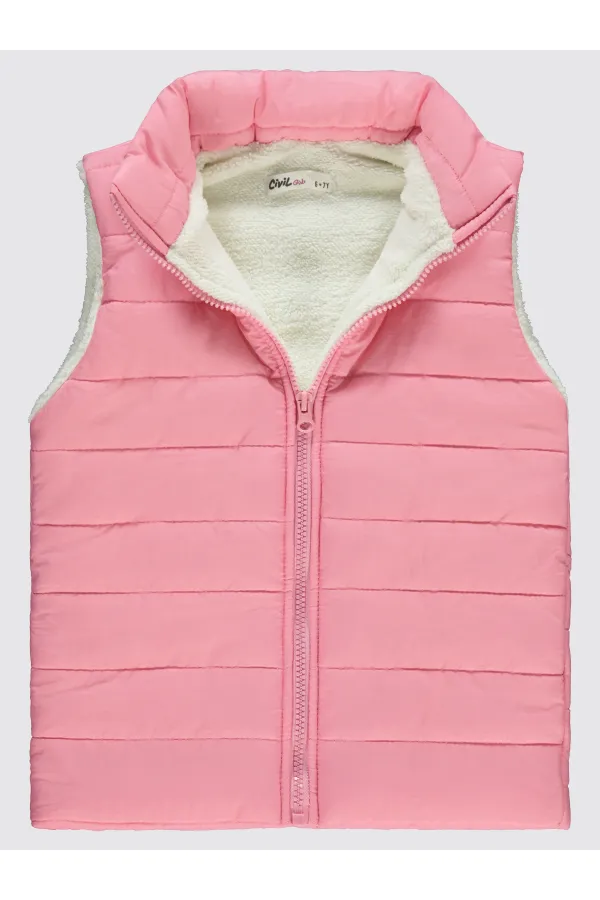 Girl Vest 6-9 Years Old Salmon - Package
