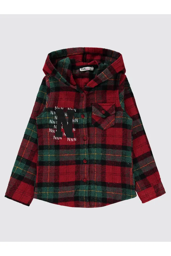 Chemise fille 6-9 ans Vert - Paquet