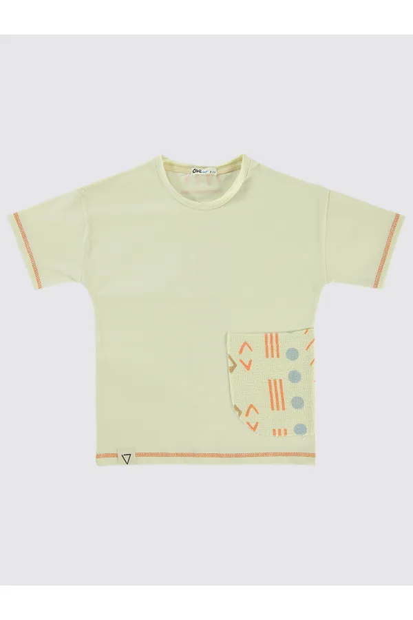 T-shirt garçon 6-9 ans écru - Paquet