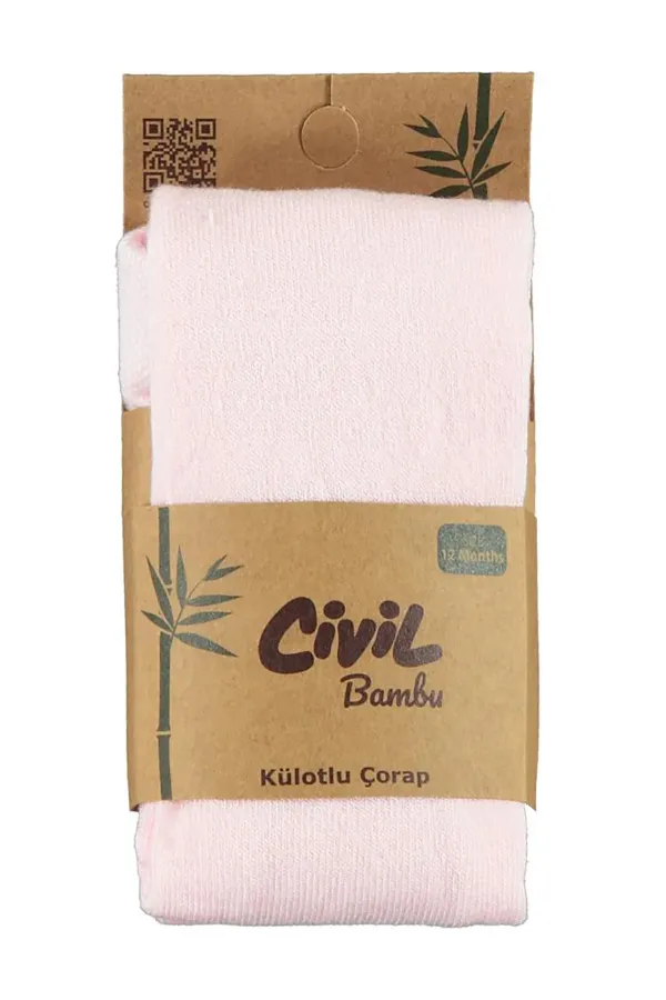 Bebek Külotlu Çorap 0-24 Ay Pembe - Paket