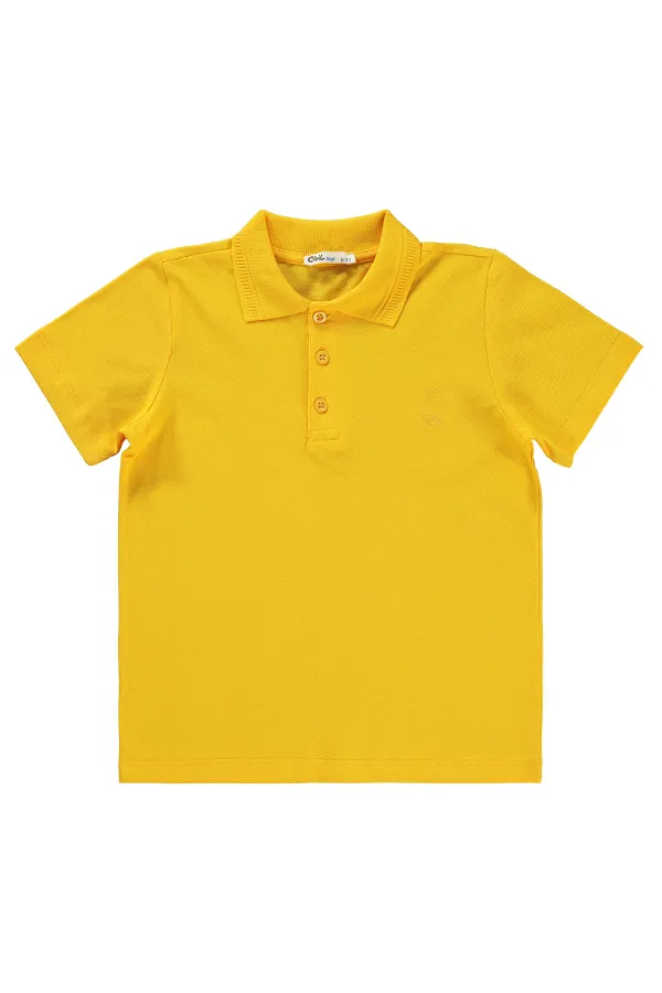 Erkek Çocuk Tişört 6-9 Yaş Sarı - Paket