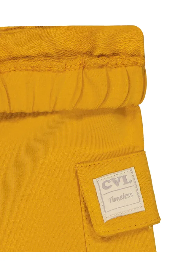 Pantalon de survêtement bébé 0-24 mois moutarde - Pack