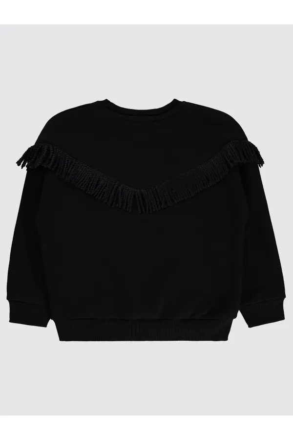 Girl's Sweatshirt 6-9 Years Black - Pack