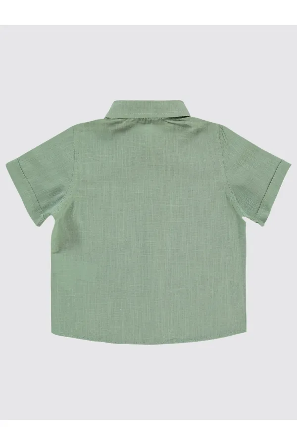 Erkek Çocuk Gömlek 2-5 Yaş Soft Haki - Paket