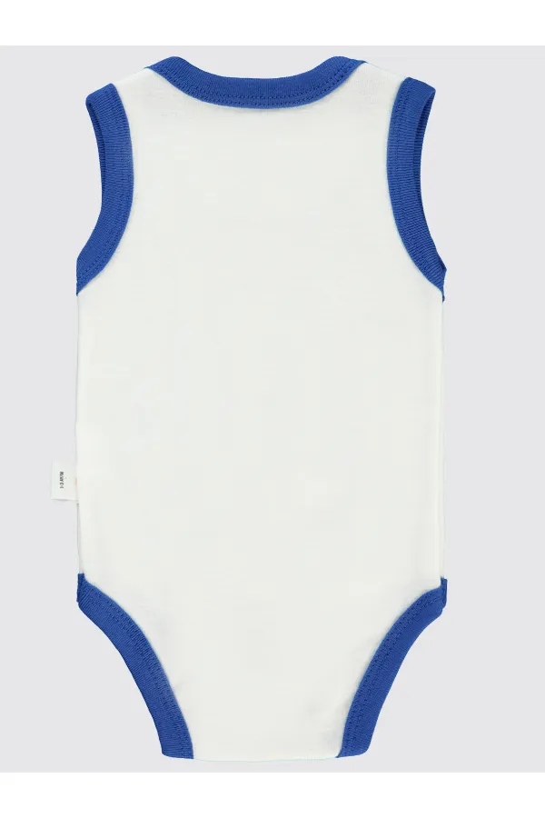 Baby Snap Bodysuit 0-24 Months Navy Blue - Pack