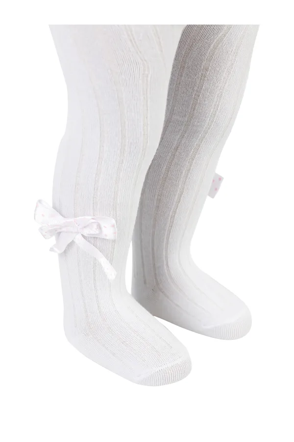 Baby Pantyhose 0-24 Months White - Pack