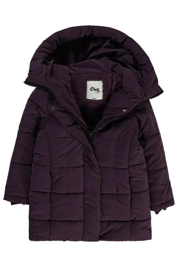 Girls Coat 6-9 Years Old Plum - Package