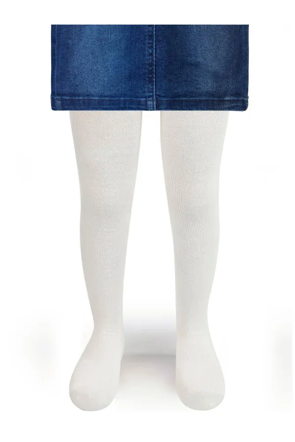 Collants écrus pour filles - Paquet