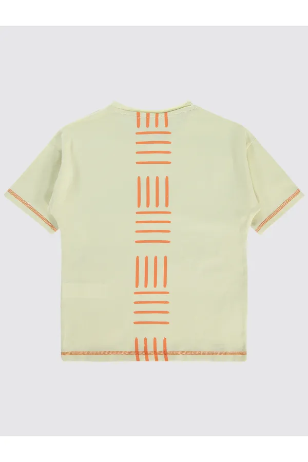 T-shirt garçon 6-9 ans écru - Paquet