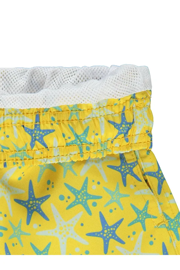 Short de bain garçon 2-5 ans jaune - Paquet