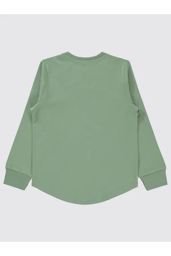 Erkek Çocuk Sweatshirt 6-9 Yaş Soft Haki - Paket
