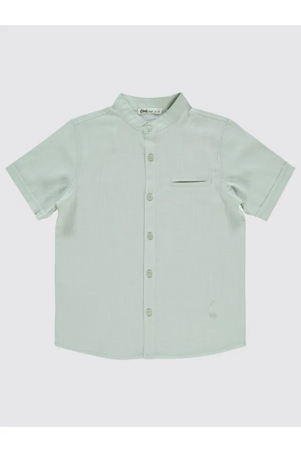 Chemise garçon 6-9 ans gris clair - Paquet