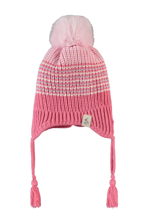 Girl Scarf, Beanie and Glove Sets for 2-5 Years Old Dark Pink - Package