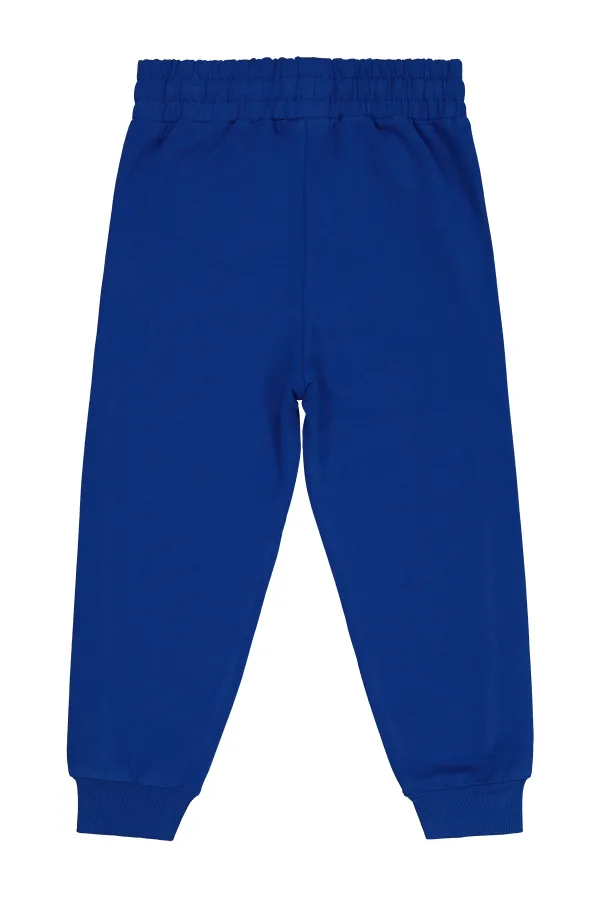 Pantalon de survêtement pour garçon 6-9 ans Saxe foncé - Paquet