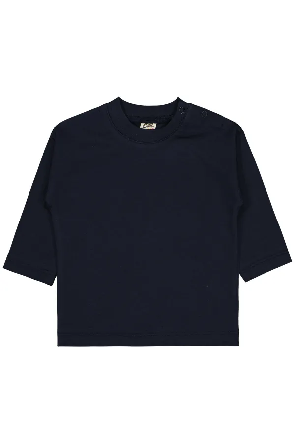 Sweat-shirt bébé 0-24 mois bleu marine doux - Pack