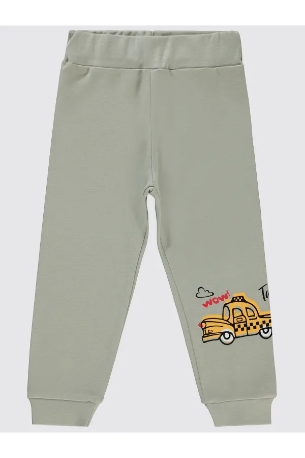 Boy's Tracksuit Bottoms 2-5 Years Old Soft Gray - Pack