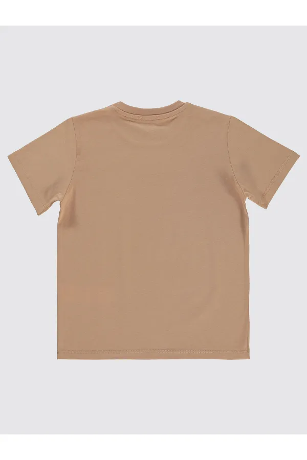 T-shirt garçon 6-9 ans Vison - Paquet