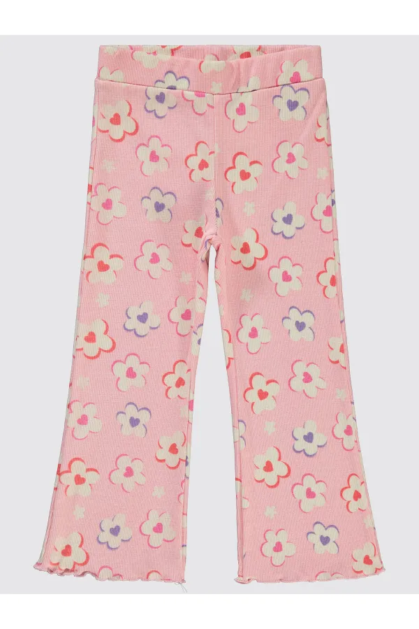 Kız Çocuk Tayt 2-5 Yaş Pembe Şerbet - Paket