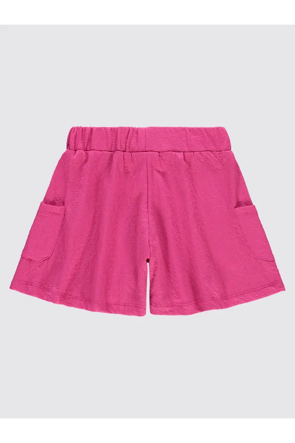 Short fille 10-13 ans rose vif - Paquet