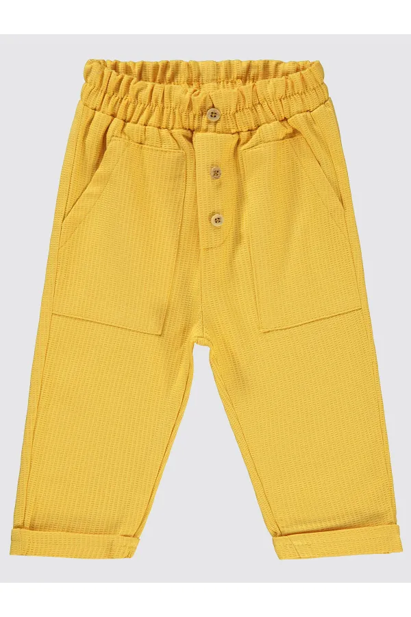 Pantalon bébé 0-24 mois jaune miel - Pack