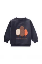 Sweat-shirt brodé Süzene 1-7 ans Anthracite