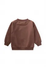 Sweat-shirt brodé Süzene 1-7 ans Marron