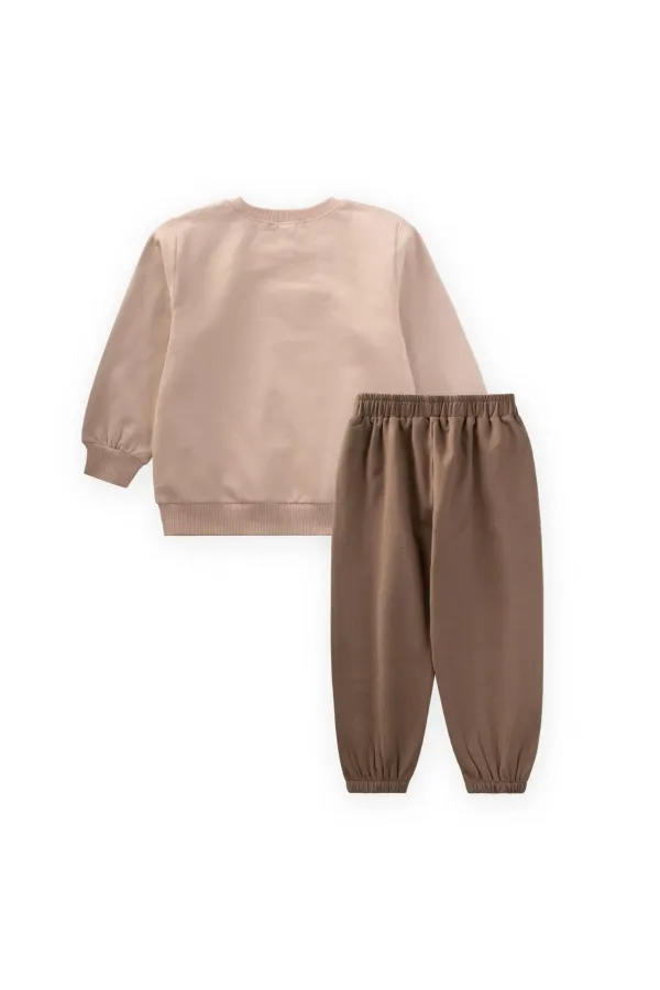 Ensemble sweat-shirt imprimé hérisson 0-5 ans beige