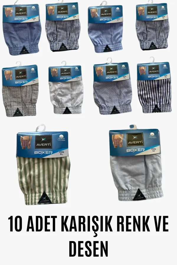 Erkek 10 Lu Gömlek Desen %100 Pamuk Poplin Boxer HZL25S-AV01 Erkek 10 Lu Gömlek Desen %100 Pamuk Poplin Boxer HZL25S-AV01